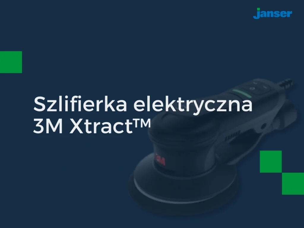 Szlifierka elektryczna 3M Xtract — prawie dwukrotnie szybsze szlifowanie